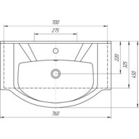  Mixline Тумба с умывальником Кассиопея 75 529563 + Элеганс 75 - Превью изображения №7 — Интернет-магазин ПроЗаказ