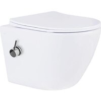 Унитаз подвесной Roxen Antares Bidet в комплекте с инсталляцией StounFix Dual Fresh 6 в 1 968099 (кнопка: брашированное золото) - Превью изображения №4 — Интернет-магазин ПроЗаказ