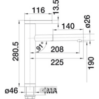 Смеситель Blanco Linee-S Silgranit (серый беж) [518446] - Превью изображения №2 — Интернет-магазин ПроЗаказ