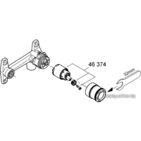 Скрытый механизм Grohe Veris 32635000 - Превью изображения №3 — Интернет-магазин ПроЗаказ