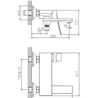 Смеситель Haiba HB60533-3 (серый) - Превью изображения №2 — Интернет-магазин ПроЗаказ