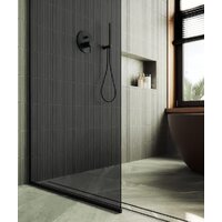 Душевая стенка MaybahGlass 195x79 MGD-698-6у (графитовое стекло/черный) - Превью изображения №3 — Интернет-магазин ПроЗаказ