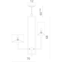 Подвесная люстра Divinare Porta 5933/01 LM-8 - Превью изображения №7 — Интернет-магазин ПроЗаказ