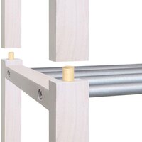 Тумба для обуви Sheffilton SHT-SR9-4 163347 (беленый/алюм.металлик) - Превью изображения №3 — Интернет-магазин ПроЗаказ