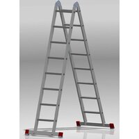 Лестница-трансформер Новая высота NV 331 шарнирная 2x8 ступеней - Превью изображения №3 — Интернет-магазин ПроЗаказ