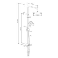 Душевая система  Damixa Origin Bit 977700300 - Превью изображения №8 — Интернет-магазин ПроЗаказ