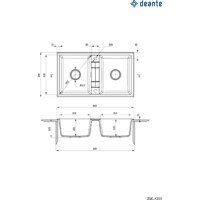 Кухонная мойка Deante Eridan ZQE T203 (антрацитовый металлик) - Превью изображения №2 — Интернет-магазин ПроЗаказ