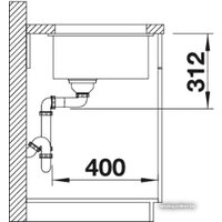 Кухонная мойка Blanco Subline 500-U (кофе) [515056] - Превью изображения №3 — Интернет-магазин ПроЗаказ