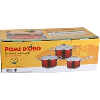 Набор кастрюль Pomi d'Oro Prezioso PSS-640027 - Превью изображения №7 — Интернет-магазин ПроЗаказ