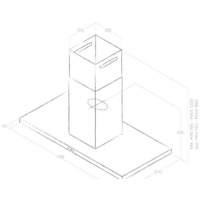 Кухонная вытяжка Elica Thin Island IX/A/120 - Превью изображения №6 — Интернет-магазин ПроЗаказ