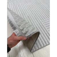 Ковер для жилой комнаты Radjab Carpet Моника Прямоугольник MC 402A 12588RK (1.6x3, L.Grey) - Превью изображения №6 — Интернет-магазин ПроЗаказ