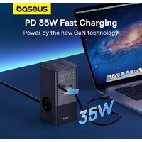 Сетевое зарядное Baseus PowerCombo Tower PowerStrip 3AC2+U2+С 35W CCGAN35-S3ACE - Превью изображения №13 — Интернет-магазин ПроЗаказ