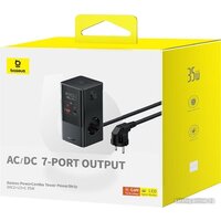 Сетевое зарядное Baseus PowerCombo Tower PowerStrip 3AC2+U2+С 35W CCGAN35-S3ACE - Превью изображения №15 — Интернет-магазин ПроЗаказ