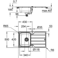 Кухонная мойка Grohe K500 45-S 86/50 1.0 rev 31573SD1 - Превью изображения №3 — Интернет-магазин ПроЗаказ