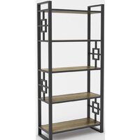 Hype Mebel Квадро 80x200 (черный/дуб галифакс олово)