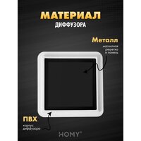 Вентиляционная решетка HOMY AIR квадратный AS100BS 15x15 (черная) - Превью изображения №2 — Интернет-магазин ПроЗаказ