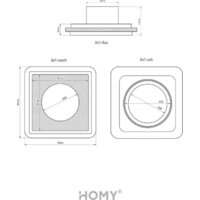 Вентиляционная решетка HOMY AIR квадратный AS100BS 15x15 (черная) - Превью изображения №17 — Интернет-магазин ПроЗаказ