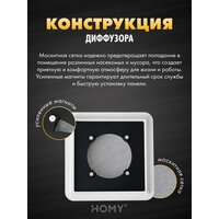 Вентиляционная решетка HOMY AIR квадратный AS100BS 15x15 (черная) - Превью изображения №5 — Интернет-магазин ПроЗаказ