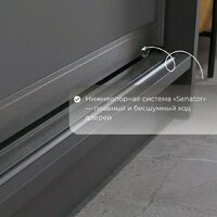 Шкаф-купе Рэйгрупп 138450 BBX Elgon РГ-11.04 (белый премиум/белый премиум/хром) - Превью изображения №13 — Интернет-магазин ПроЗаказ