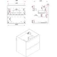  ЗОВ Тумба с умывальником Дион 70 D70LWP0M9003MKV5-OL70 (белый матовый) - Превью изображения №5 — Интернет-магазин ПроЗаказ