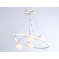 Подвесная люстра Ambrella light Comfort FL66321/1+4 WH (белый) - Превью изображения №3 — Интернет-магазин ПроЗаказ