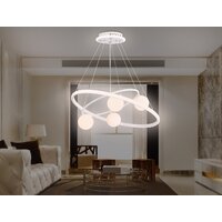 Подвесная люстра Ambrella light Comfort FL66321/1+4 WH (белый) - Превью изображения №8 — Интернет-магазин ПроЗаказ