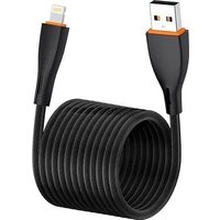 Кабель EOFE AL21 USB Type-A - Lightning (1 м, черный) - Превью изображения №2 — Интернет-магазин ПроЗаказ