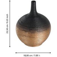 Ваза Eglo Saryksu 421414 (керамика, черный/золото) - Превью изображения №5 — Интернет-магазин ПроЗаказ