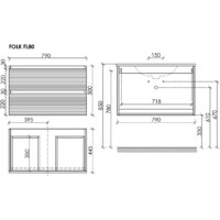  Sancos Тумба под умывальник Folk FL80W - Превью изображения №9 — Интернет-магазин ПроЗаказ