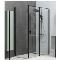 Душевой уголок Allen Brau Priority 100x100 304223 (черный браш) - Превью изображения №2 — Интернет-магазин ПроЗаказ