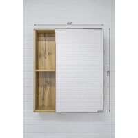  Домино Шкаф с зеркалом для ванной Craft 60 - Превью изображения №6 — Интернет-магазин ПроЗаказ