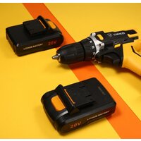 Дрель-шуруповерт Deko DKCD20FU-Li SET 195 063-4135 (с 2-мя АКБ, кейс, набор оснастки) - Превью изображения №8 — Интернет-магазин ПроЗаказ