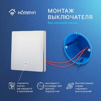 Выключатель Hommyn zigbee 1 клавиша SWZBNN01W (без нейтрали) - Превью изображения №10 — Интернет-магазин ПроЗаказ