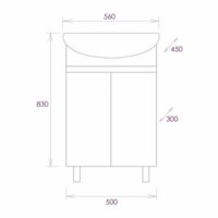  Onika Тумба под умывальник Милтон 55 105559 - Превью изображения №6 — Интернет-магазин ПроЗаказ
