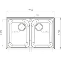 Кухонная мойка GranFest QUARZ Z-15 (терракот) - Превью изображения №2 — Интернет-магазин ПроЗаказ