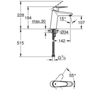 Смеситель Grohe Eurodisc Cosmopolitan [23449002] - Превью изображения №2 — Интернет-магазин ПроЗаказ