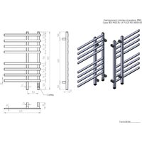 Полотенцесушитель Двин LX plaza neo 80/40 (черный матовый) - Превью изображения №6 — Интернет-магазин ПроЗаказ