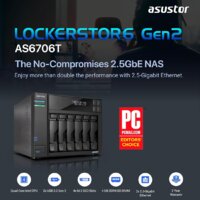 Сетевой накопитель ASUSTOR Lockerstor 6 Gen2 AS6706T - Превью изображения №2 — Интернет-магазин ПроЗаказ
