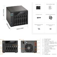 Сетевой накопитель ASUSTOR Lockerstor 6 Gen2 AS6706T - Превью изображения №3 — Интернет-магазин ПроЗаказ