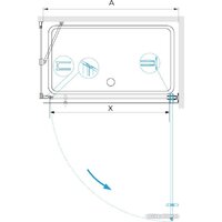Душевой уголок RGW HO-045B (HO-011B + Z-050-2B + O-204B) 350604560-014 60x100 (черный/прозрачное стекло) - Превью изображения №2 — Интернет-магазин ПроЗаказ