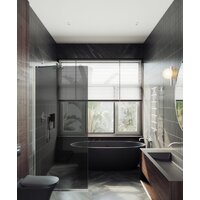 Душевая стенка MaybahGlass 195x79 MGD-698-5у (графитовое стекло/хром матовый) - Превью изображения №3 — Интернет-магазин ПроЗаказ