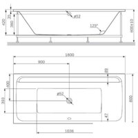 Ванна AM.PM Inspire 2.0 W52A-180-080W-A - Превью изображения №7 — Интернет-магазин ПроЗаказ