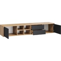 Тумба Трия Тип 5 (дуб крафт золотой/антрацит) - Превью изображения №2 — Интернет-магазин ПроЗаказ