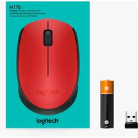 Мышь Logitech M171 (красный/черный) - Превью изображения №8 — Интернет-магазин ПроЗаказ