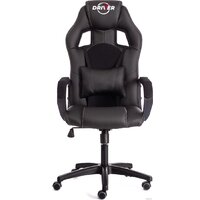 Игровое (геймерское) кресло TetChair Driver (иск. кожа/ткань, черный/черный) - Превью изображения №5 — Интернет-магазин ПроЗаказ