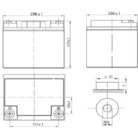 Аккумулятор для ИБП Delta HRL 12-211W (12В/45 А·ч) - Превью изображения №2 — Интернет-магазин ПроЗаказ