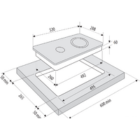 Варочная панель Krona Corto 30 BL - Превью изображения №3 — Интернет-магазин ПроЗаказ