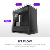 Корпус NZXT H3 Flow CC-H31FB-01 - Превью изображения №2 — Интернет-магазин ПроЗаказ