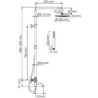 Душевая система  Wasserkraft A288.077.217.BM Thermo - Превью изображения №3 — Интернет-магазин ПроЗаказ