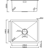 Кухонная мойка Roxen Uno 560210-54B-V графит/текстурная PVD покрытие (с ролл-матом и дозатором) - Превью изображения №17 — Интернет-магазин ПроЗаказ